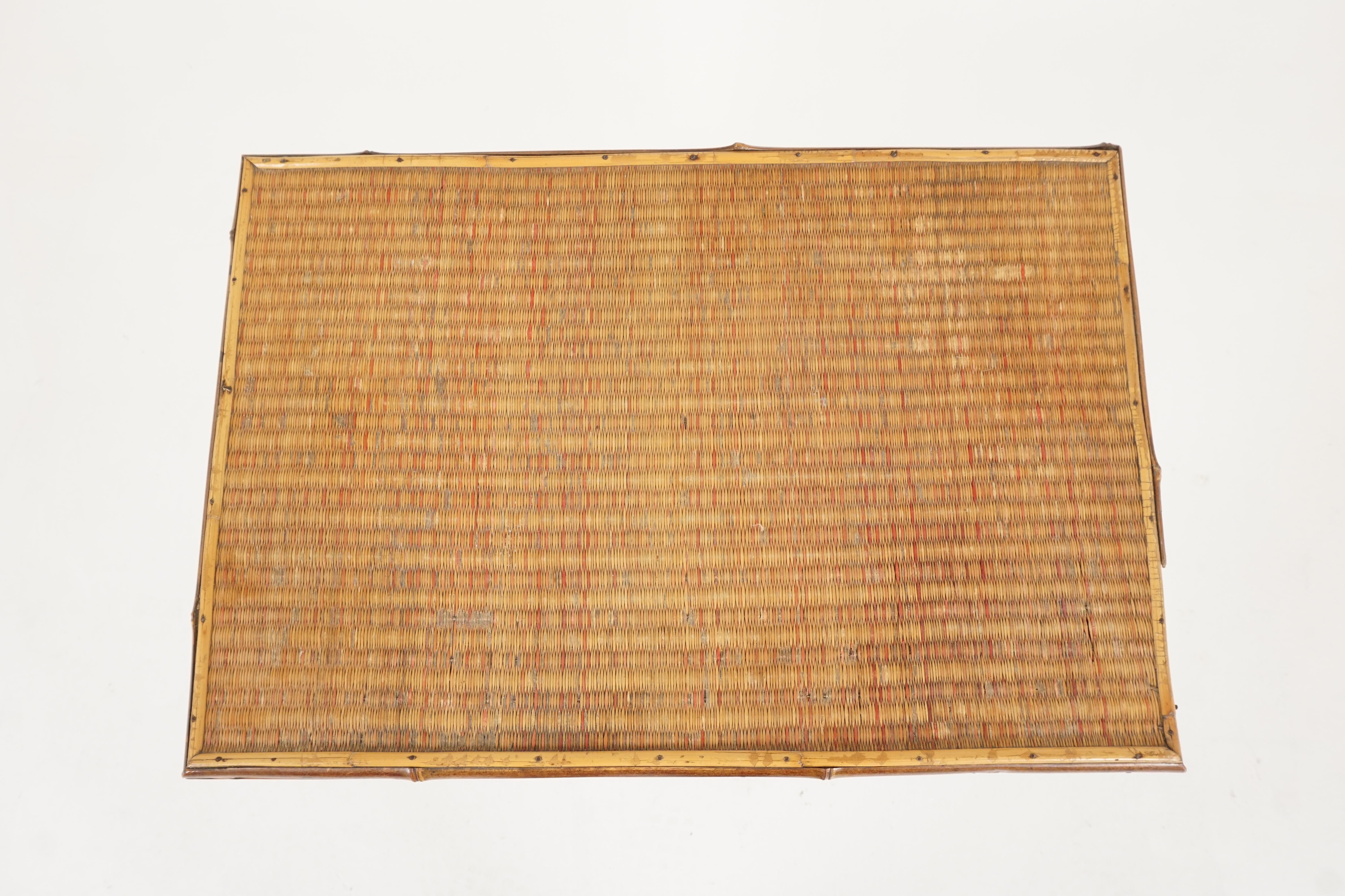 Antiker Canterbury-Regal, orientalischer Bambus-Musikständer, Zeitschriftenständer, 1880er Jahre, H128 (Spätes 19. Jahrhundert) im Angebot