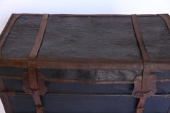 Antique Canvas Travel Trunk