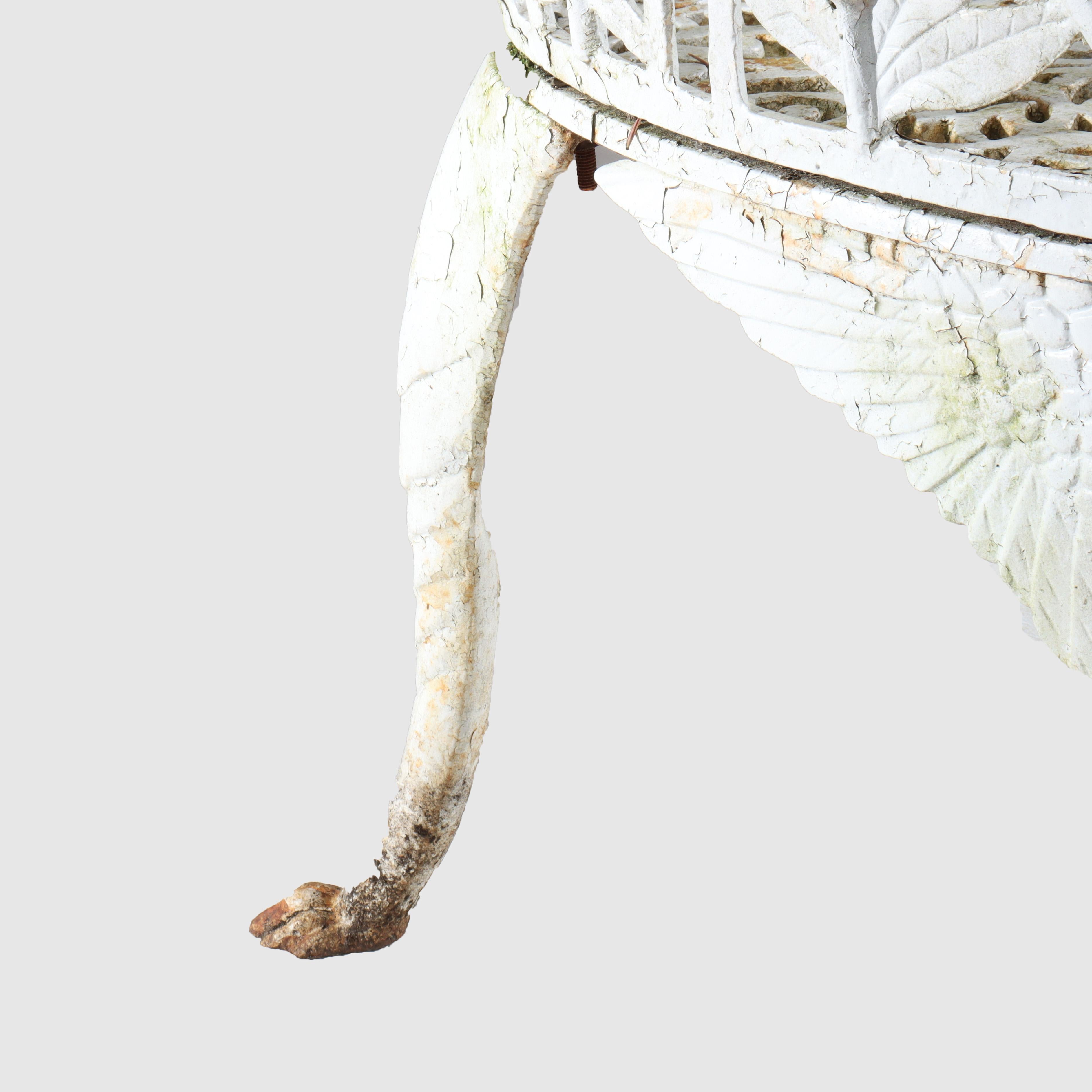 Antica panchina da giardino in ghisa Caolbrookdale a forma di felce C1890 in vendita 9