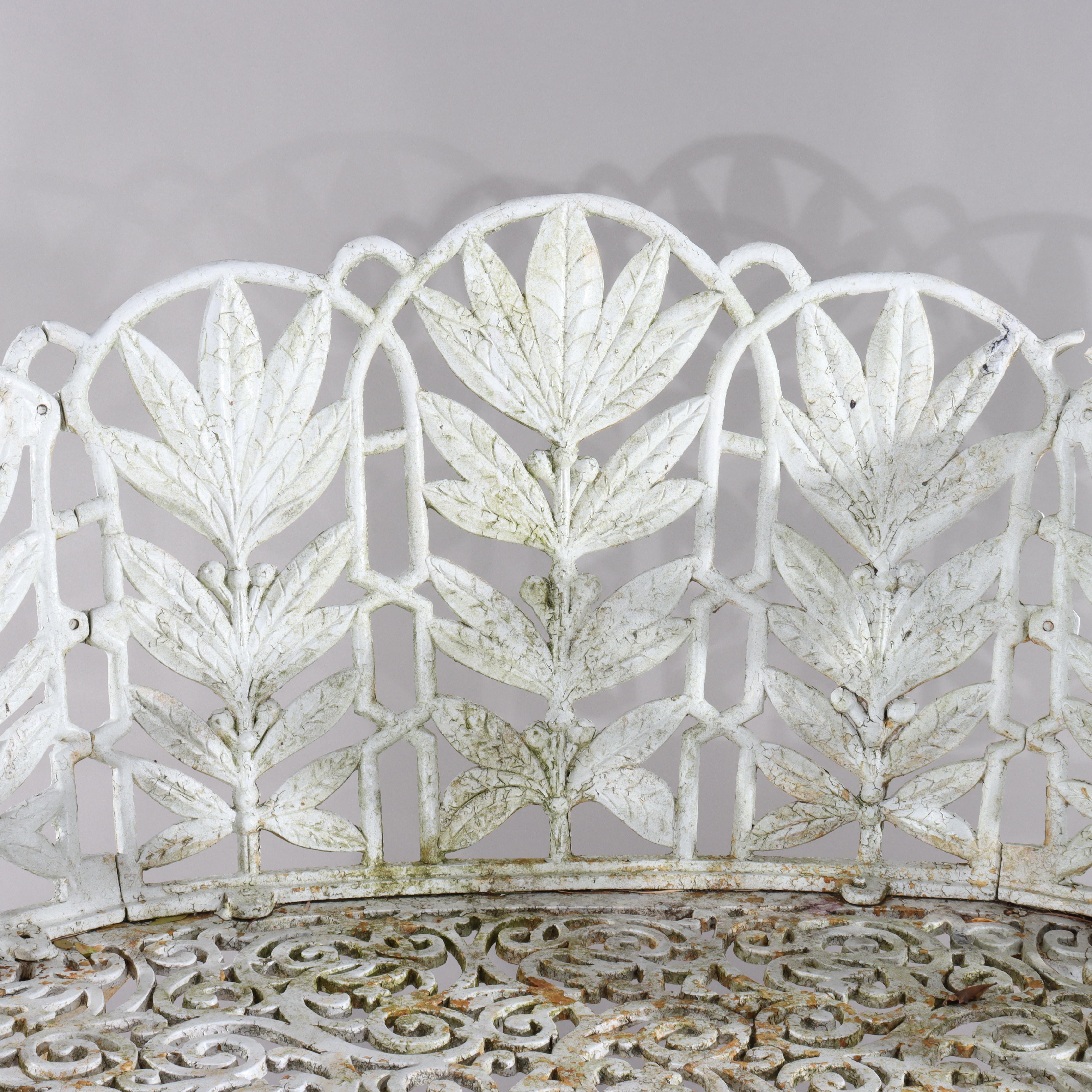 Antica panchina da giardino in ghisa Caolbrookdale a forma di felce C1890

Misure - 35 5/8