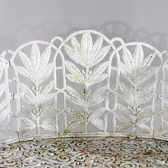 Antique Coalbrookdale Cast Iron Fern Form Garden Bench C1890