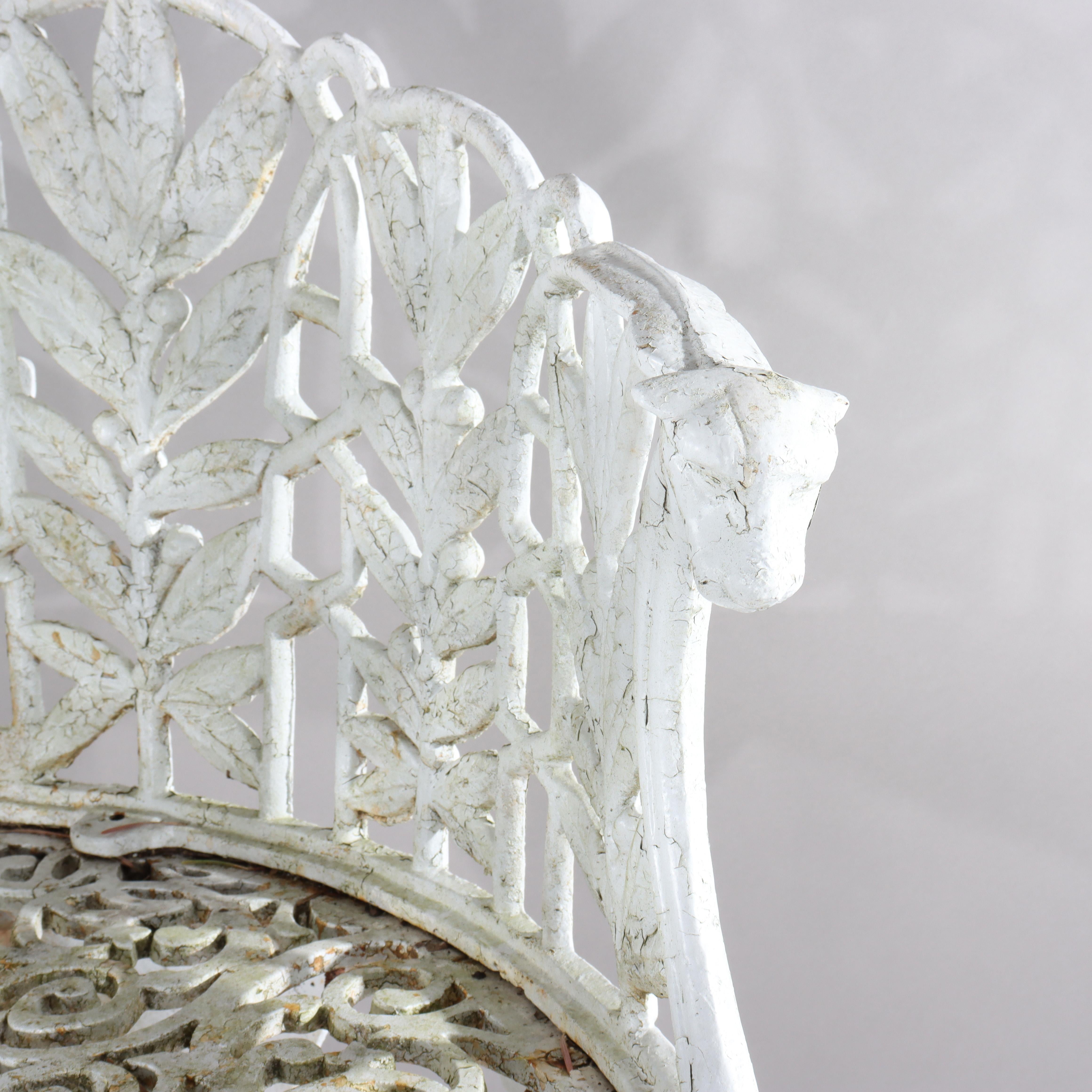 Antica panchina da giardino in ghisa Caolbrookdale a forma di felce C1890 in vendita 1