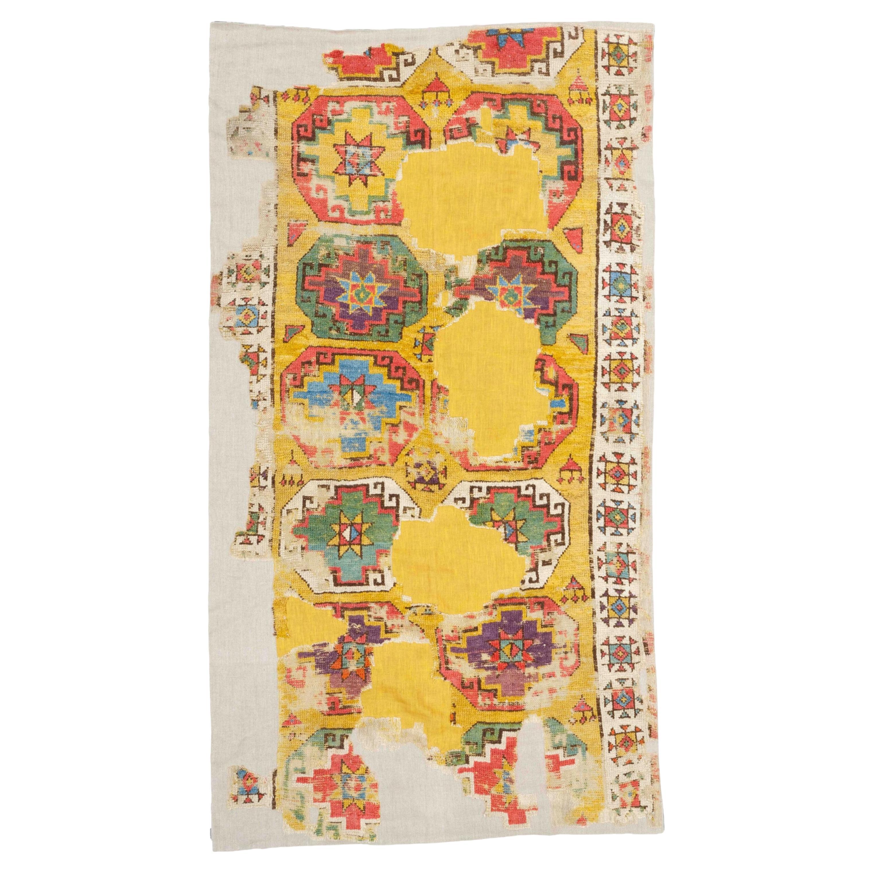 Antique Cappadocia Fragment - Late 18th Century Central, Anatolian Rug For Sale