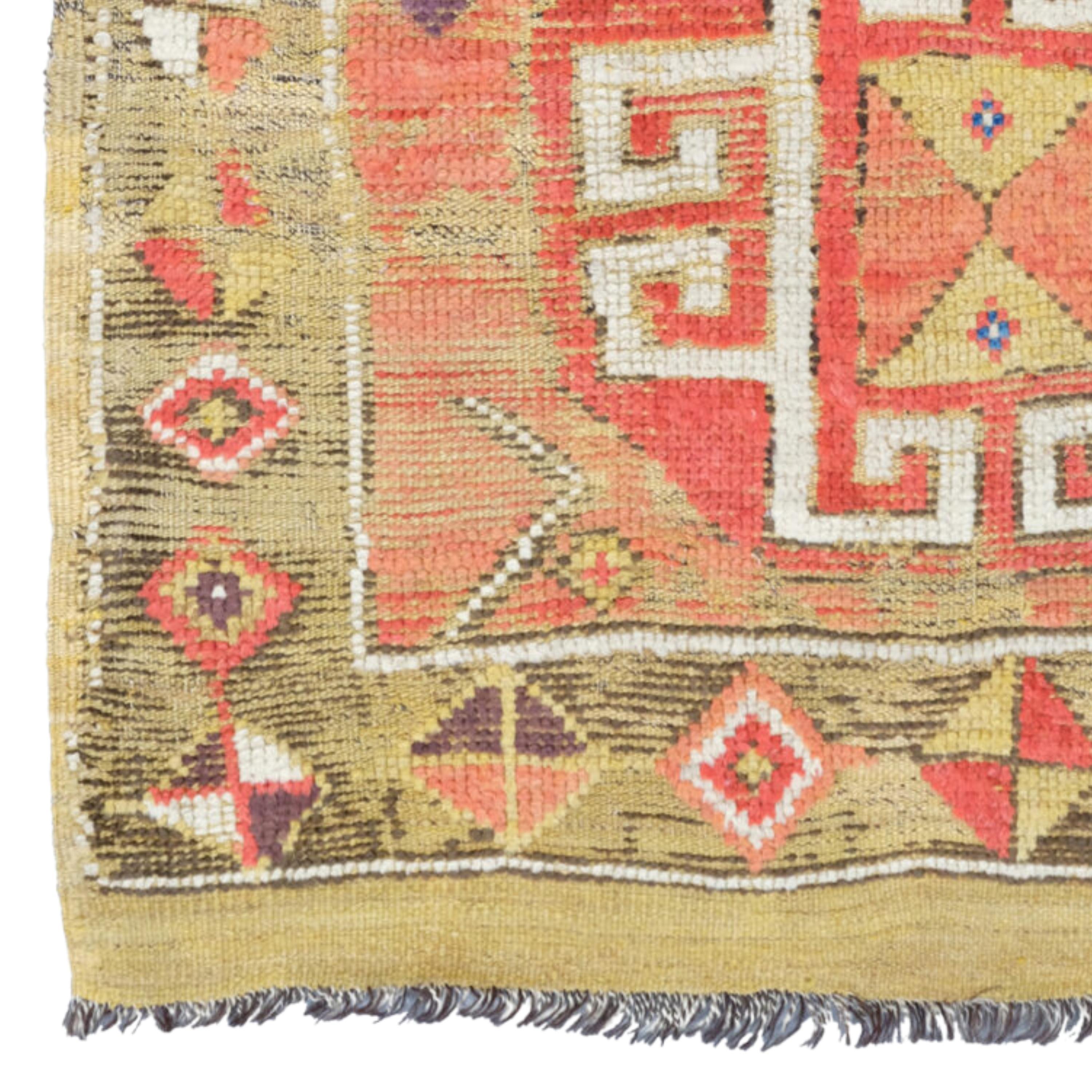Antique Cappadocia Rug  Anatolian Rugs
18th Century Central Anatolian Cappadocia Rug
Size : 100 x 190 cm (39,3x74,8 In)

Cappadocia rug is one of several village floor coverings that are hand-woven around Cappadocia, Turkey, or brought here from the