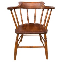 Antique Captains or Smokers Bow back armchair