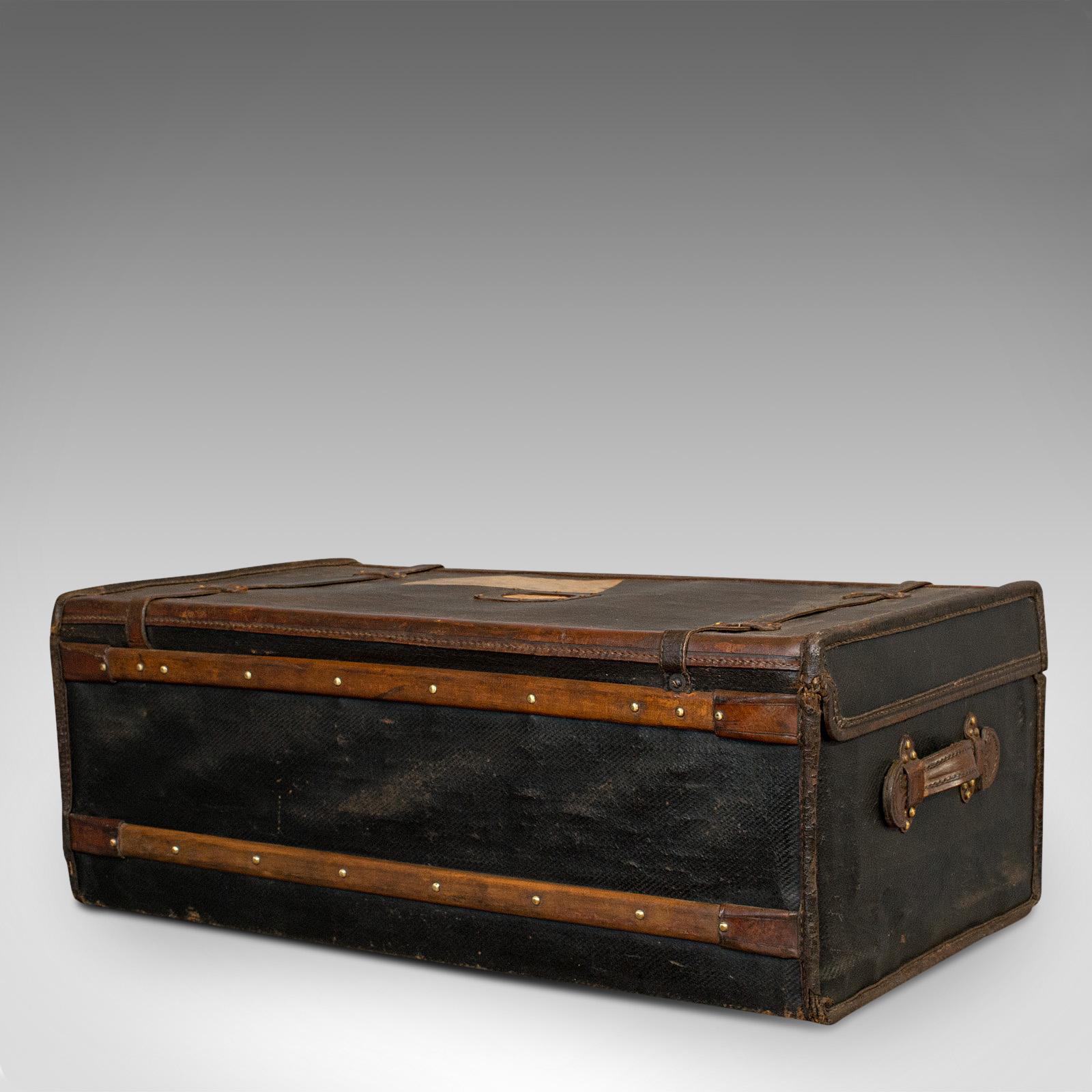 Late Victorian Antique Captain's Uniform Travel Case, English, Shipping, Suitcase, Victorian