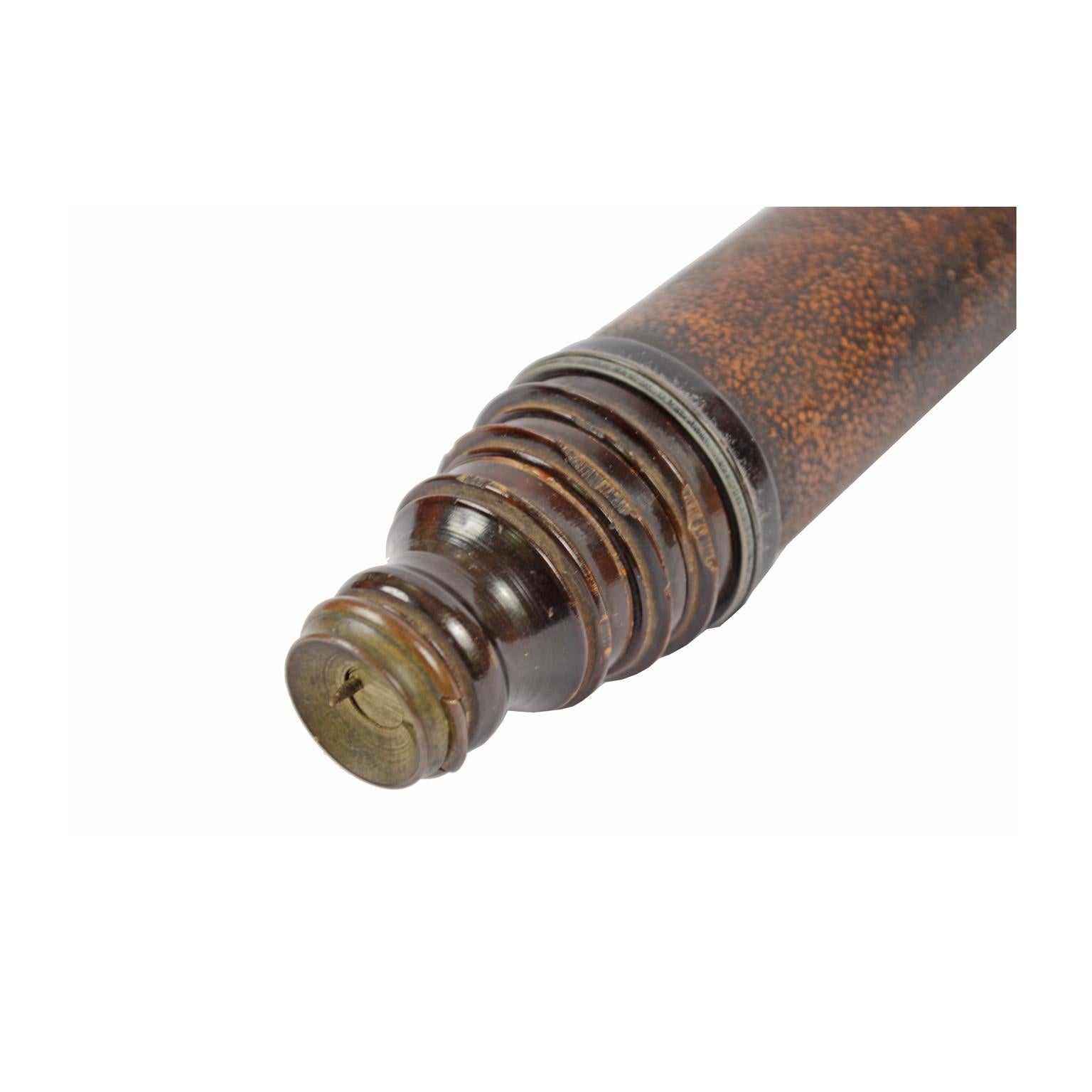 Late 18th Century Antique Cardboard Telescope from the End of the 18th Century