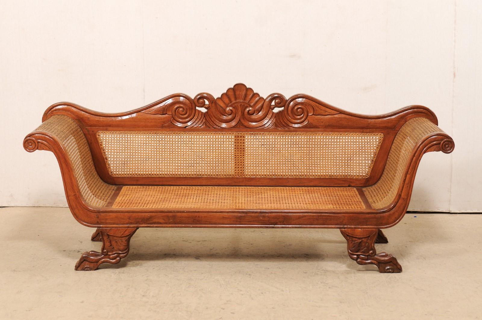 antique wooden couch