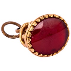 Antique Carnelian and 9 Carat Gold Fob