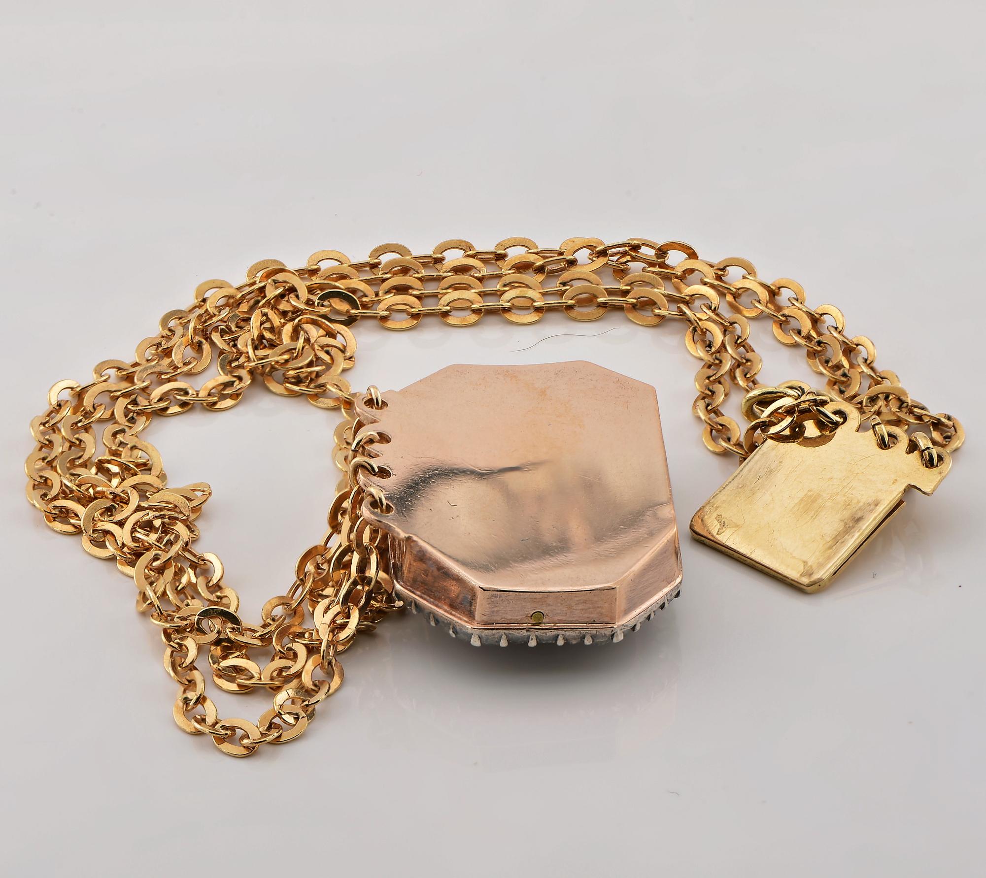 Antikes Karneol-Diamant-Kamee-Armband aus 18 Karat Gold  im Angebot 1