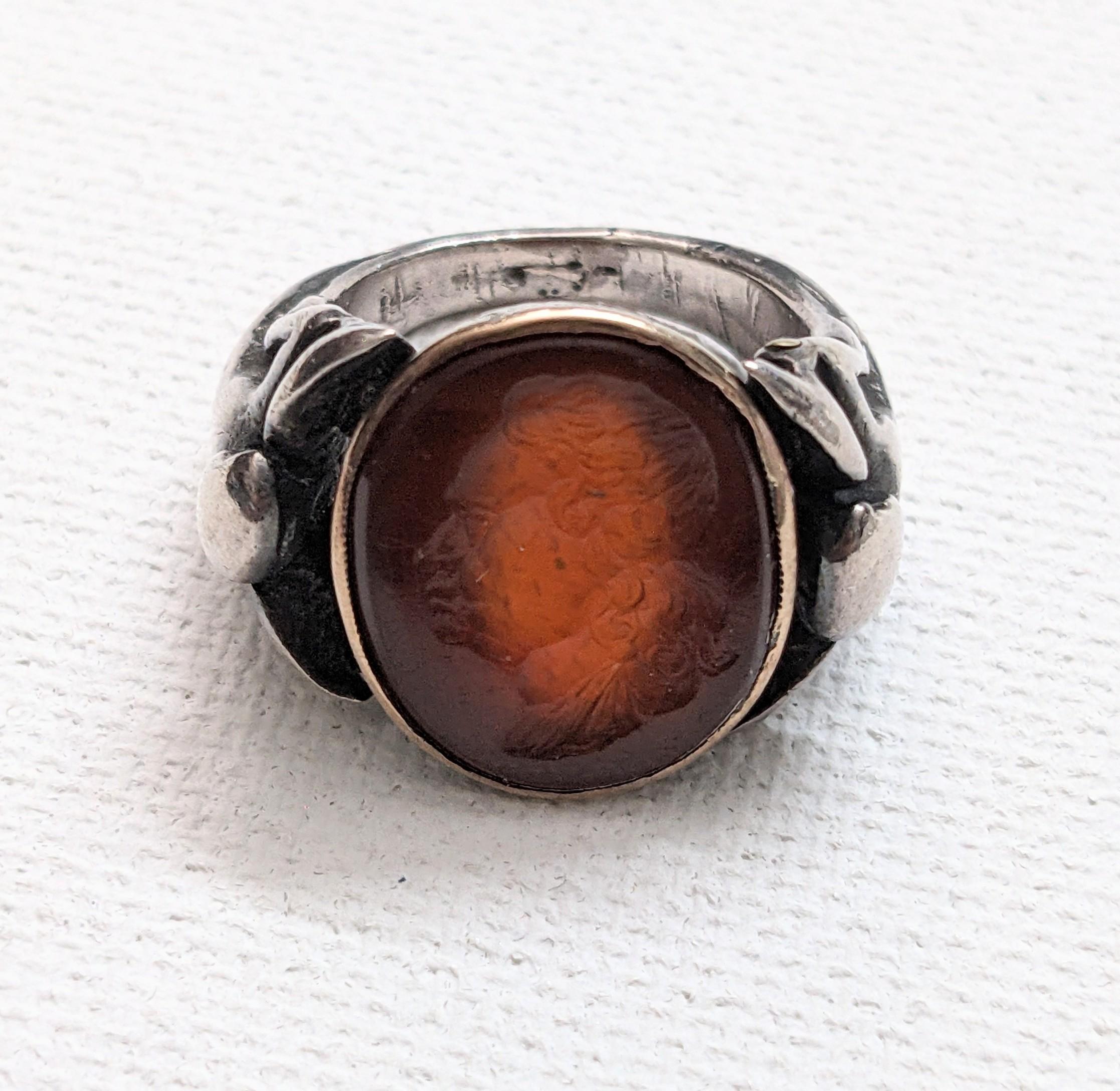 Antique Carnelian Intaglio Ring, Louis VIII For Sale 1