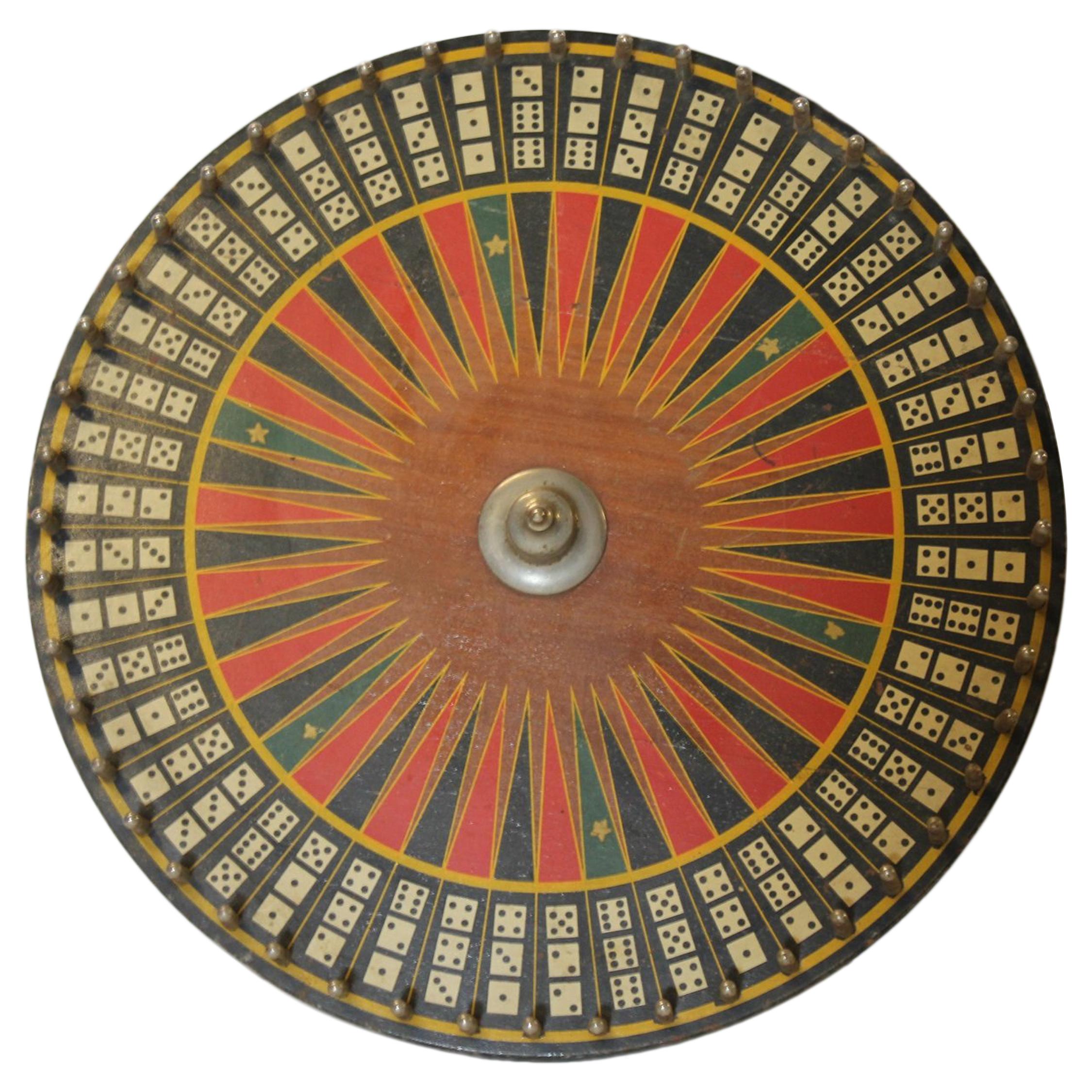 Antique Carnival Game Wheel For Sale