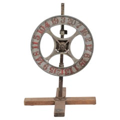 Antique Carnival Gaming Wheel, France