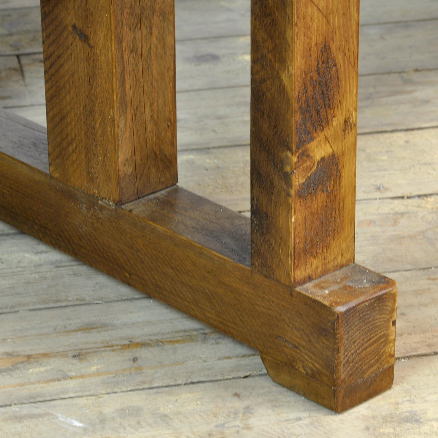 Antique Carpenters Oak Workbench, Circa 1910 7