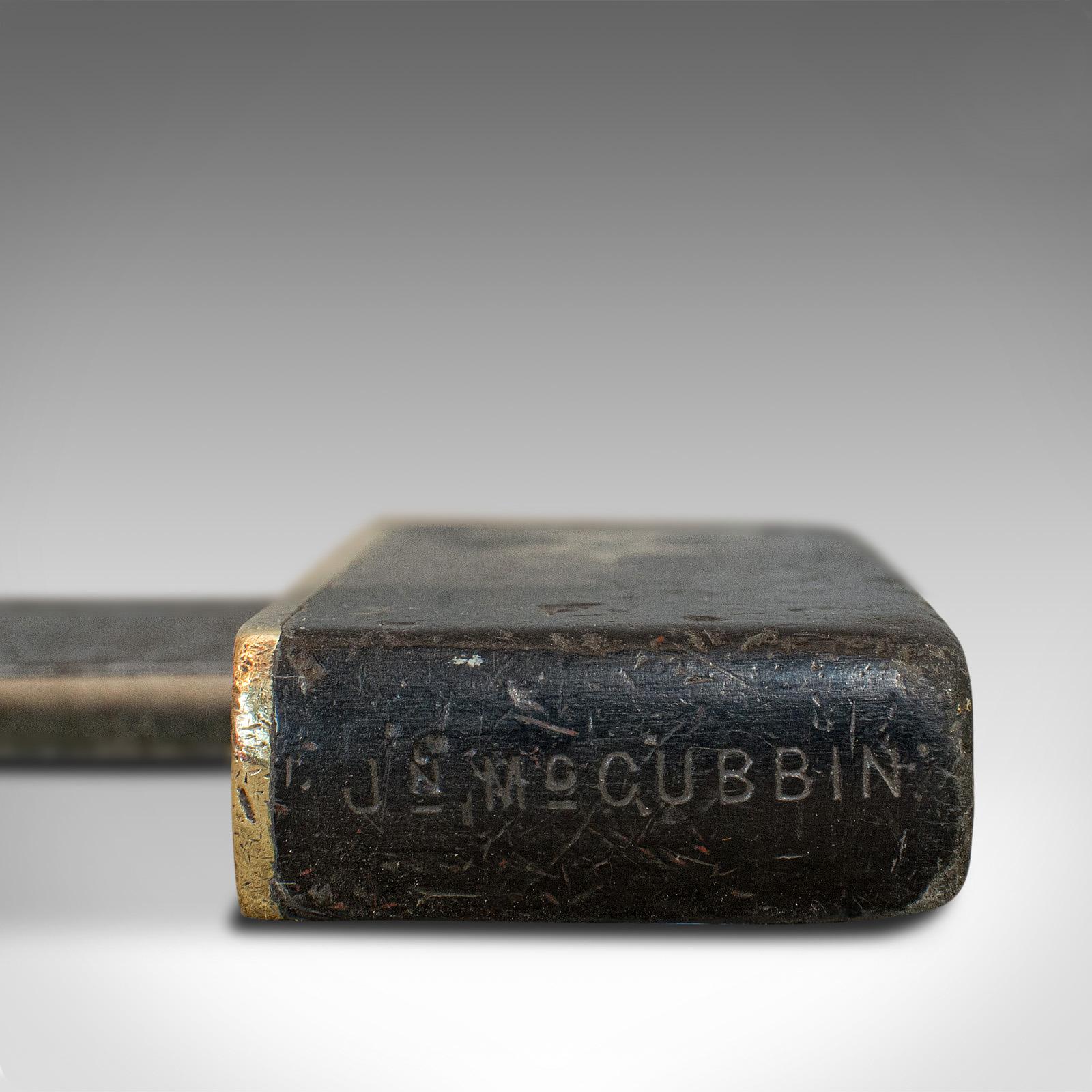 Antique Carpenter's Square, Scottish, Ebony, Brass, Tool, Victorian, circa 1900 3