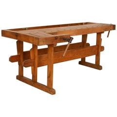 Antique Carpenter's Work Bench Console, Denmark