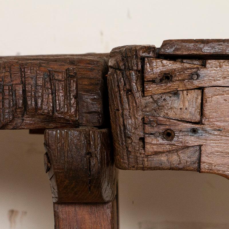 Antique Carpenter's Work Bench Work Table, Denmark 1