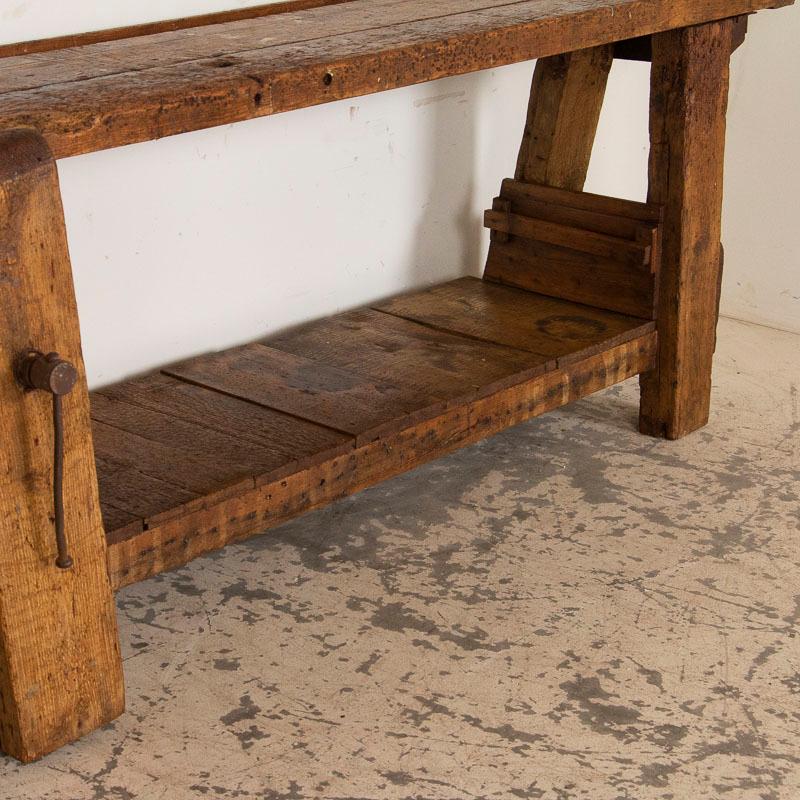 19th Century Antique Carpenter's Work Bench Work Table, France