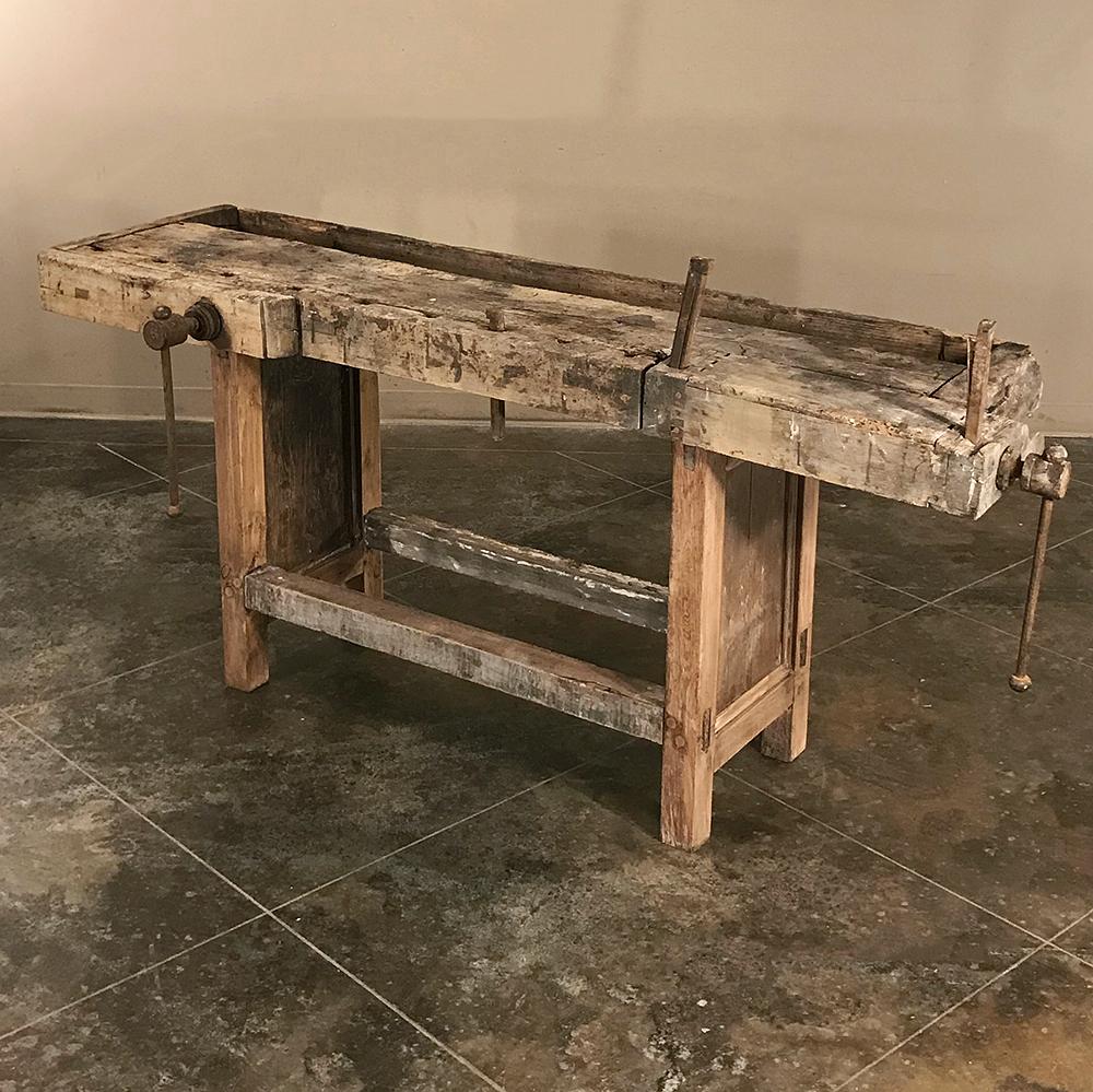 antique woodworkers bench