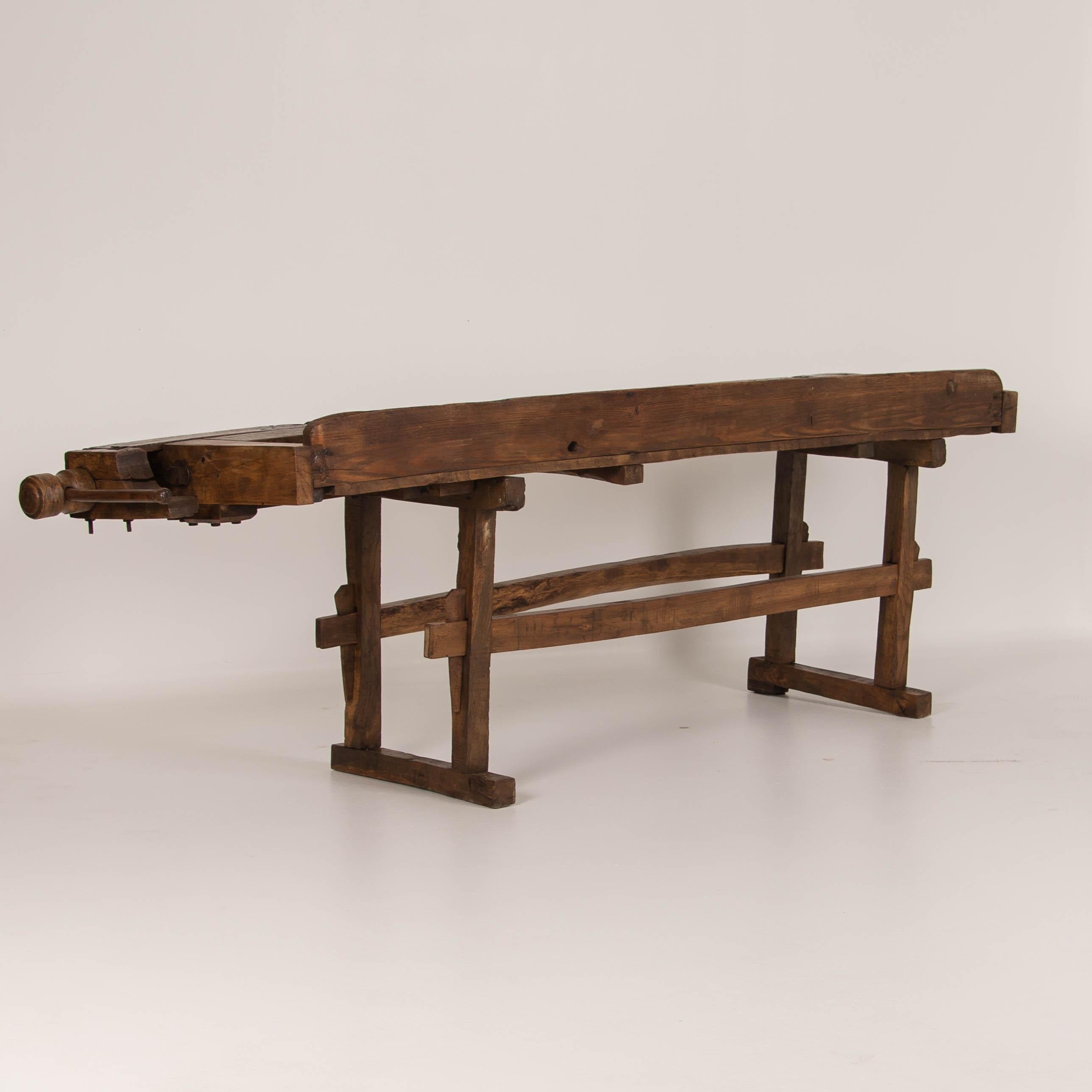 antique carpenter's workbench