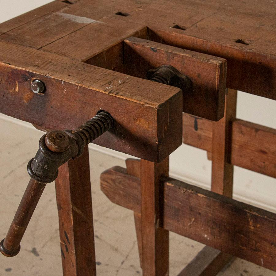 20th Century Antique Carpenter's Workbench, Denmark