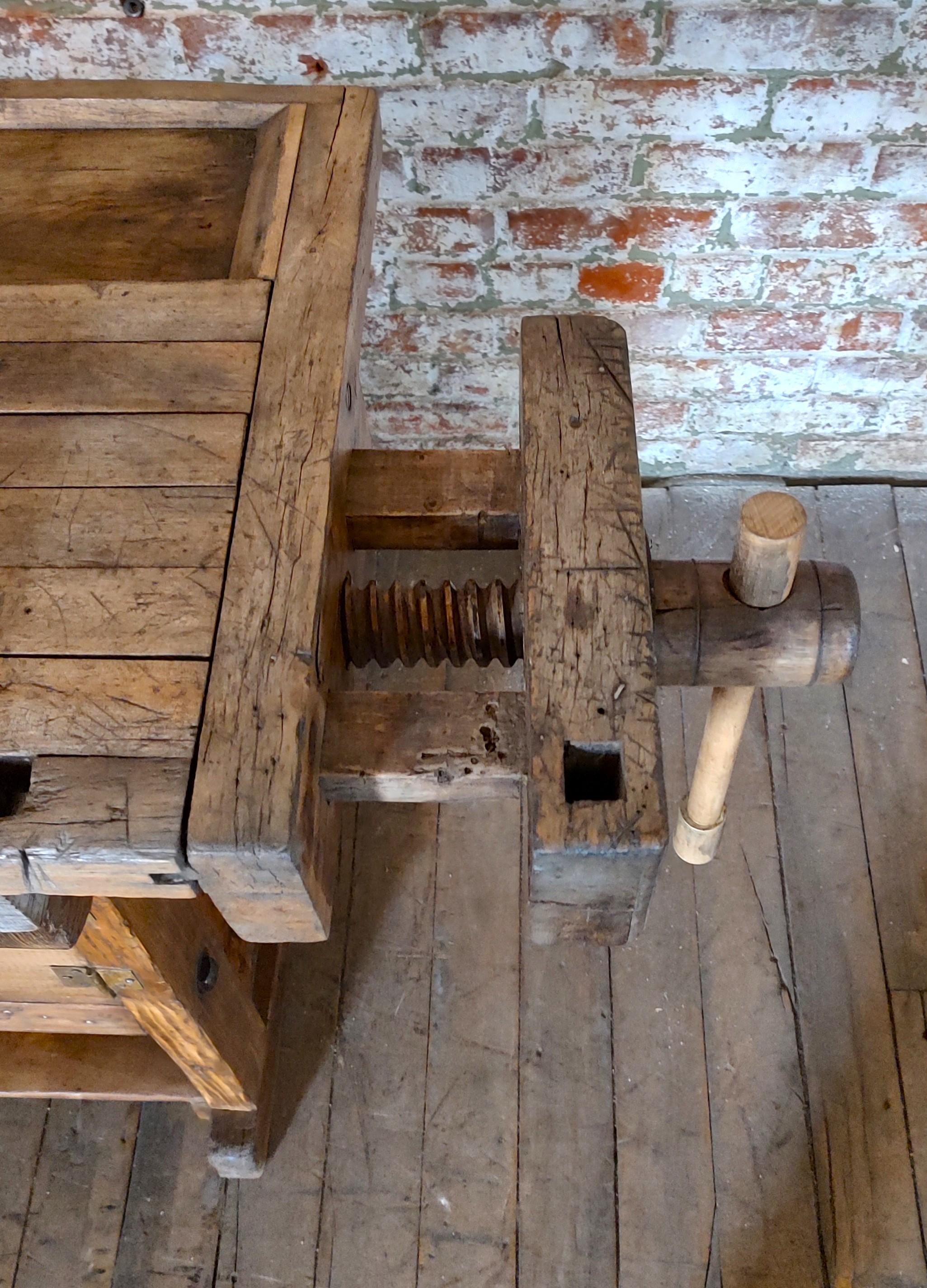 Antique Carpenter's Workbench 6