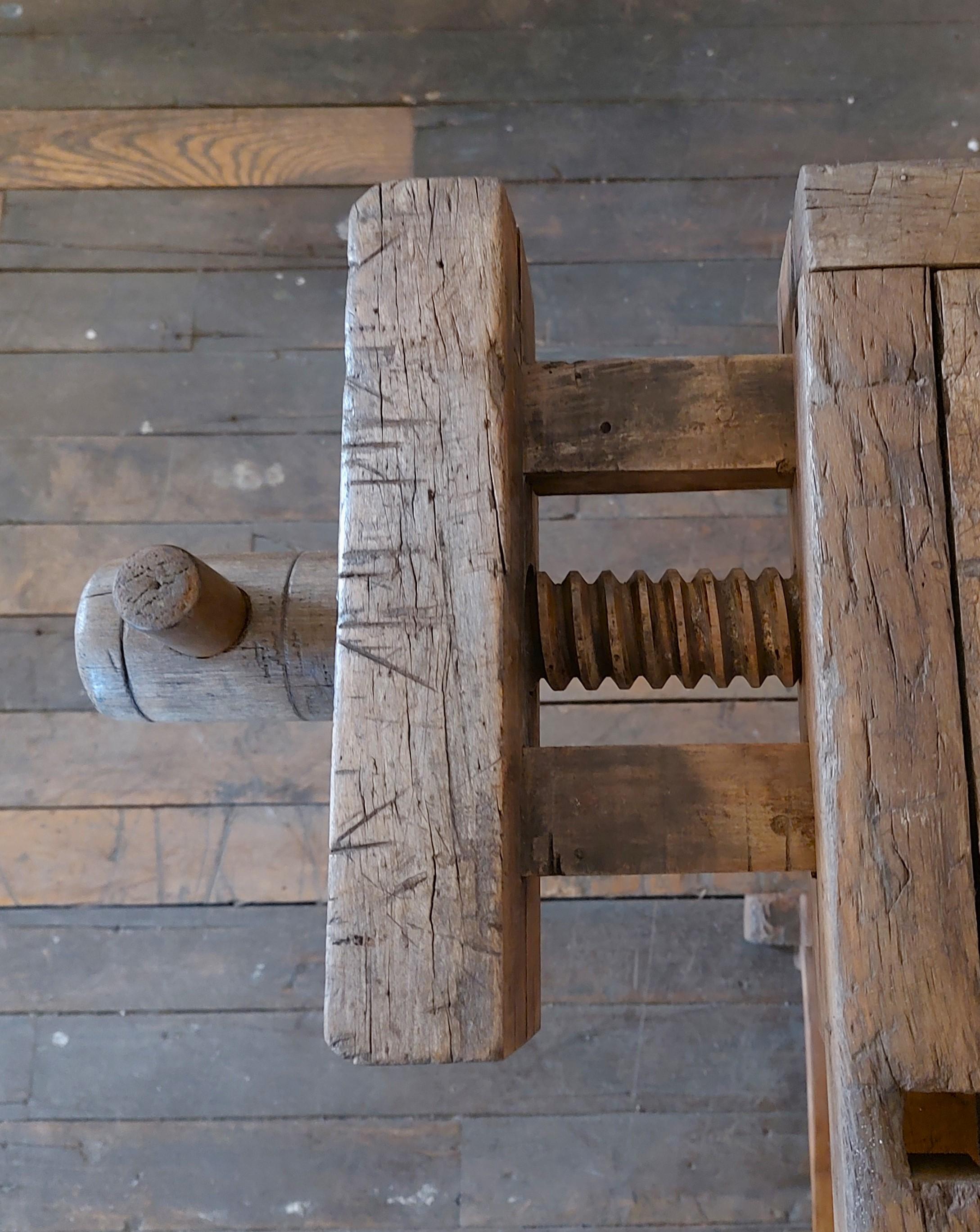 Antique Carpenter's Workbench 7