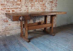 Antique Carpenter’s Workbench with Vise