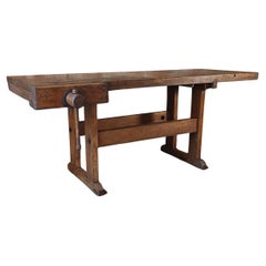 Vintage Carpenter’s Workbench with 1 Vise