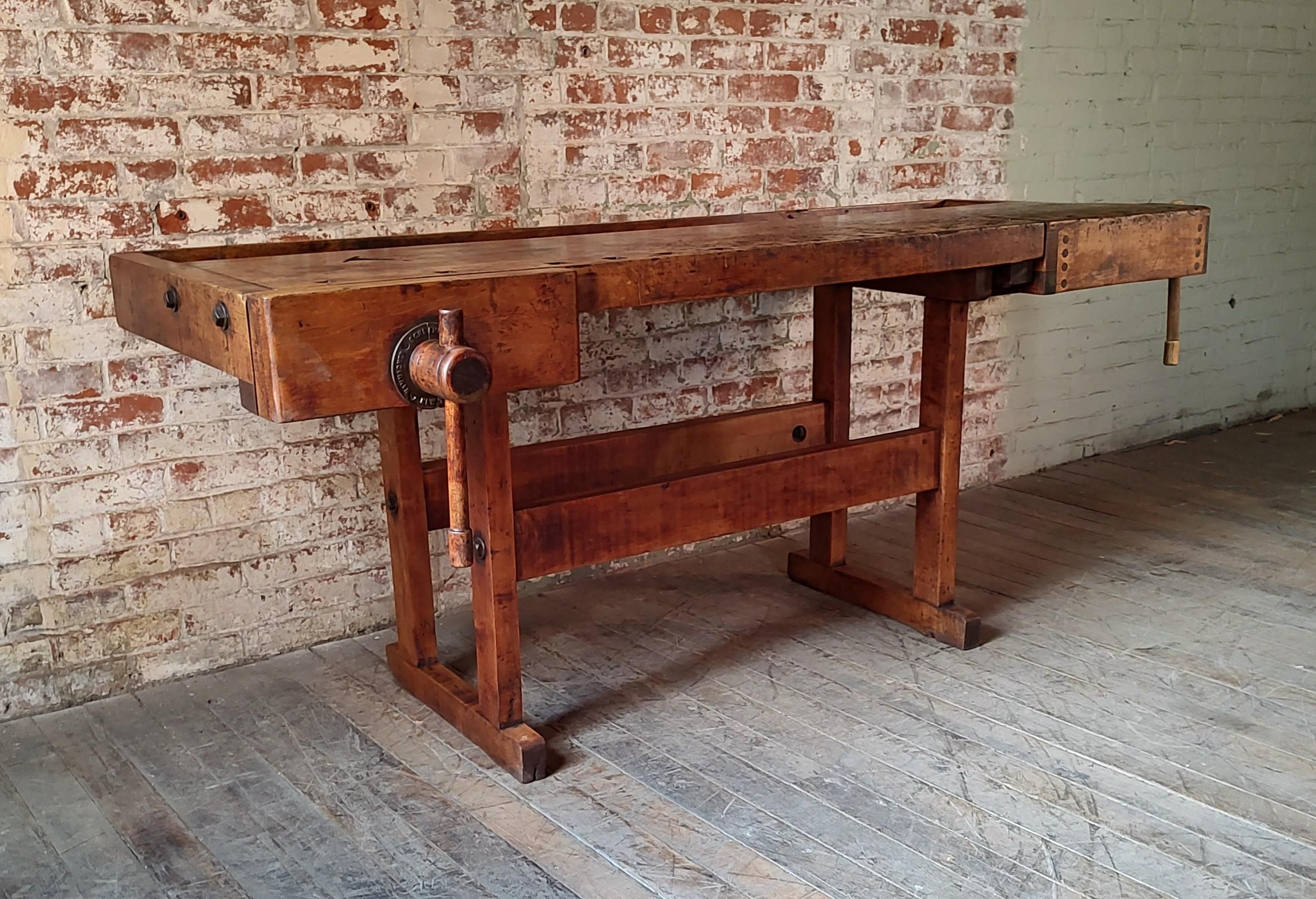 Vintage Industrial Workbench by Hammacher Schlemmer & Co. New York

Overall Dimensions: 31