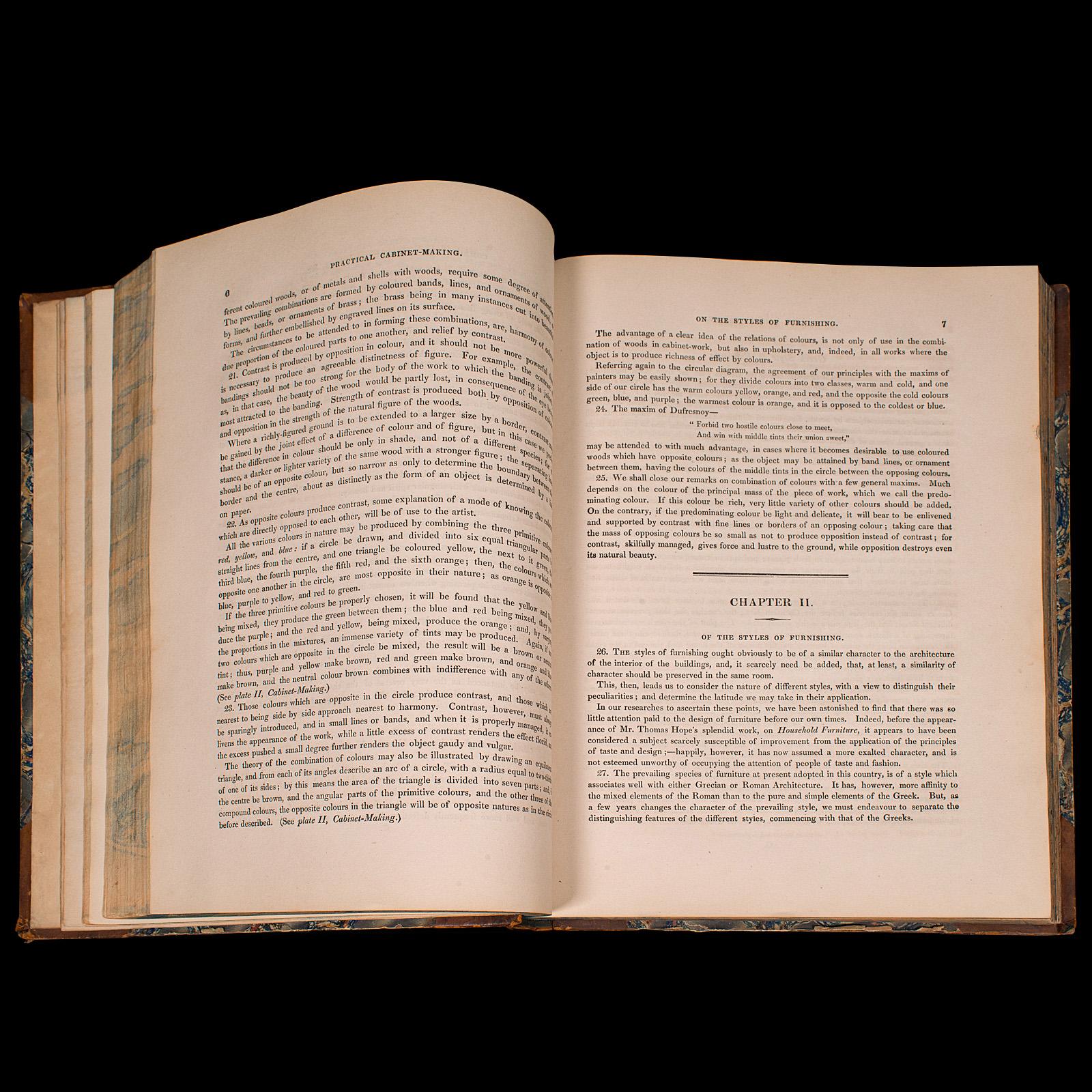 Livre de menuiserie ancienne, référence en architecture, Peter Nicholson, Victorien, 1846 en vente 2
