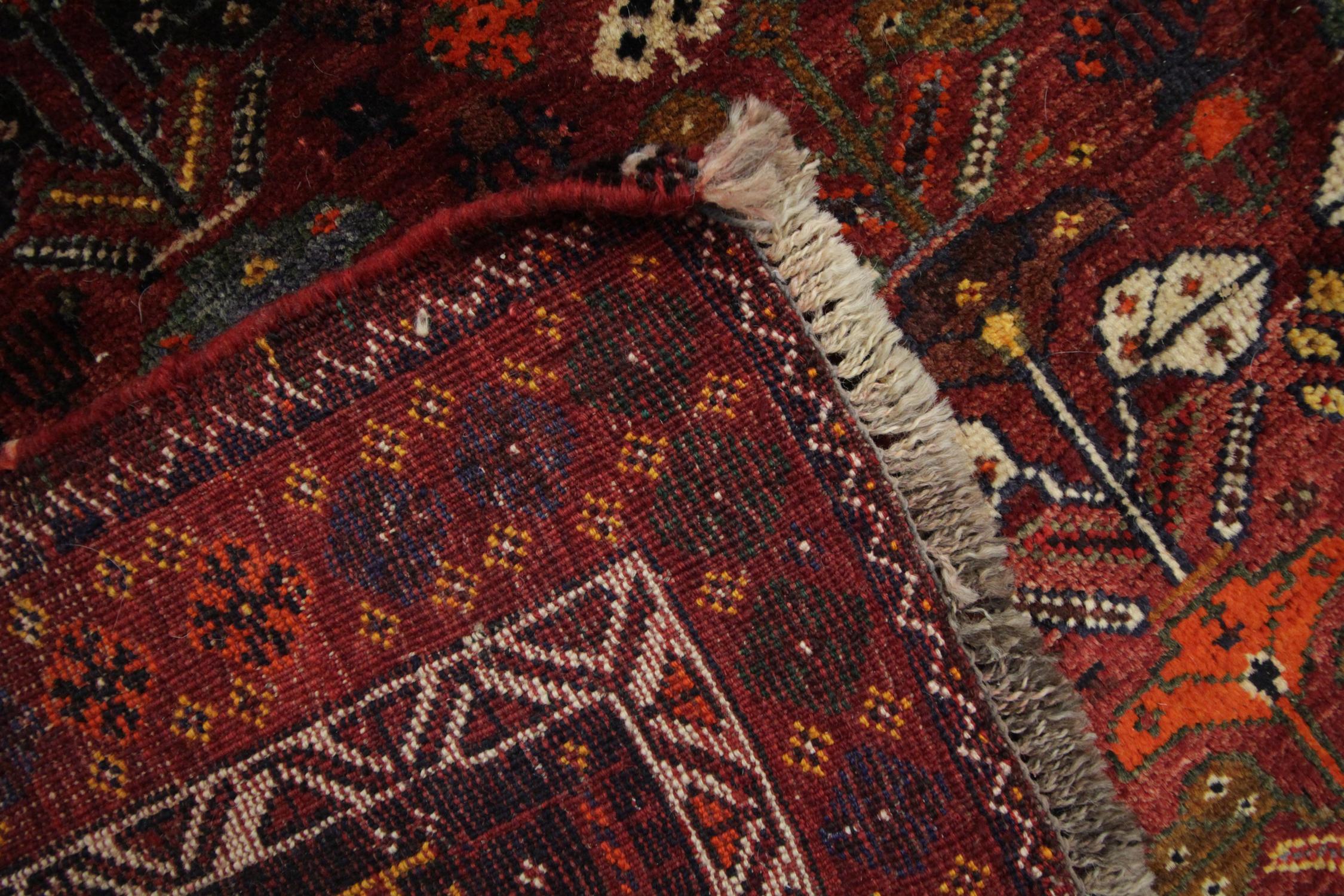 Antique Carpet Afghan Baluch Rug, 1950, Traditional Tribal Design Handmade Rug 2
