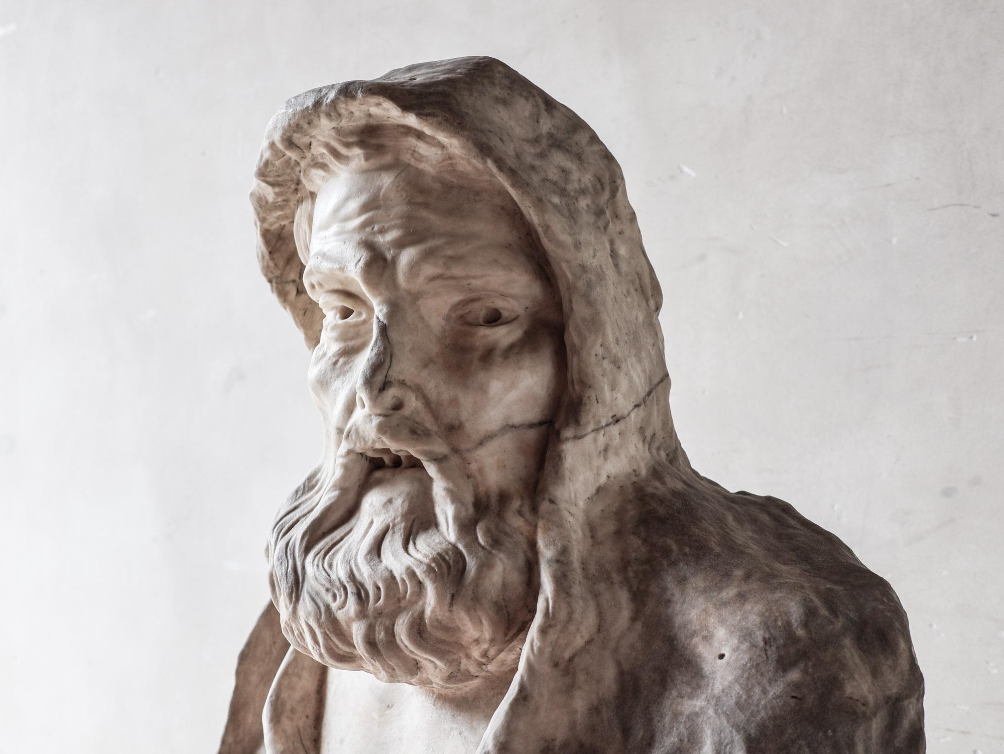 Antico busto in marmo di Carrara, 1700 circa, Barocco, Italia in vendita 3