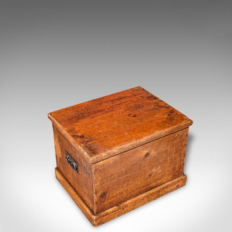 Antique Carriage Chest, English, Blanket Trunk, 19th Century, circa