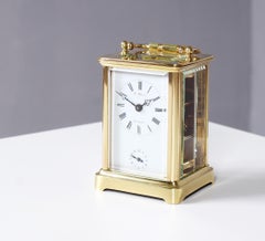 Antique Carriage, Travel Alarm Clock, Signed Möller Schleswig, circa 1900