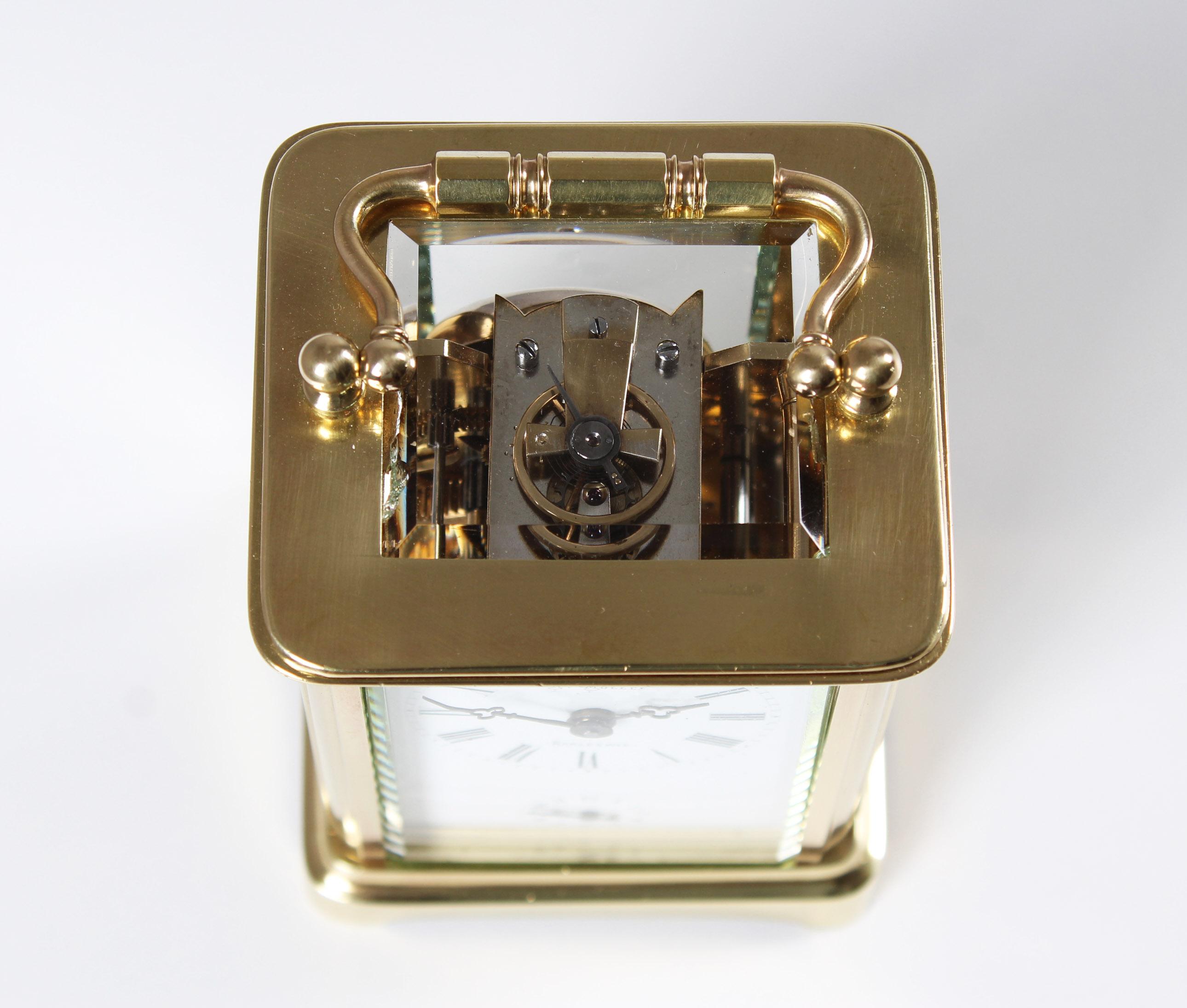 Antique Carriage, Travel Alarm Clock, Signed Möller Schleswig, circa 1900 1