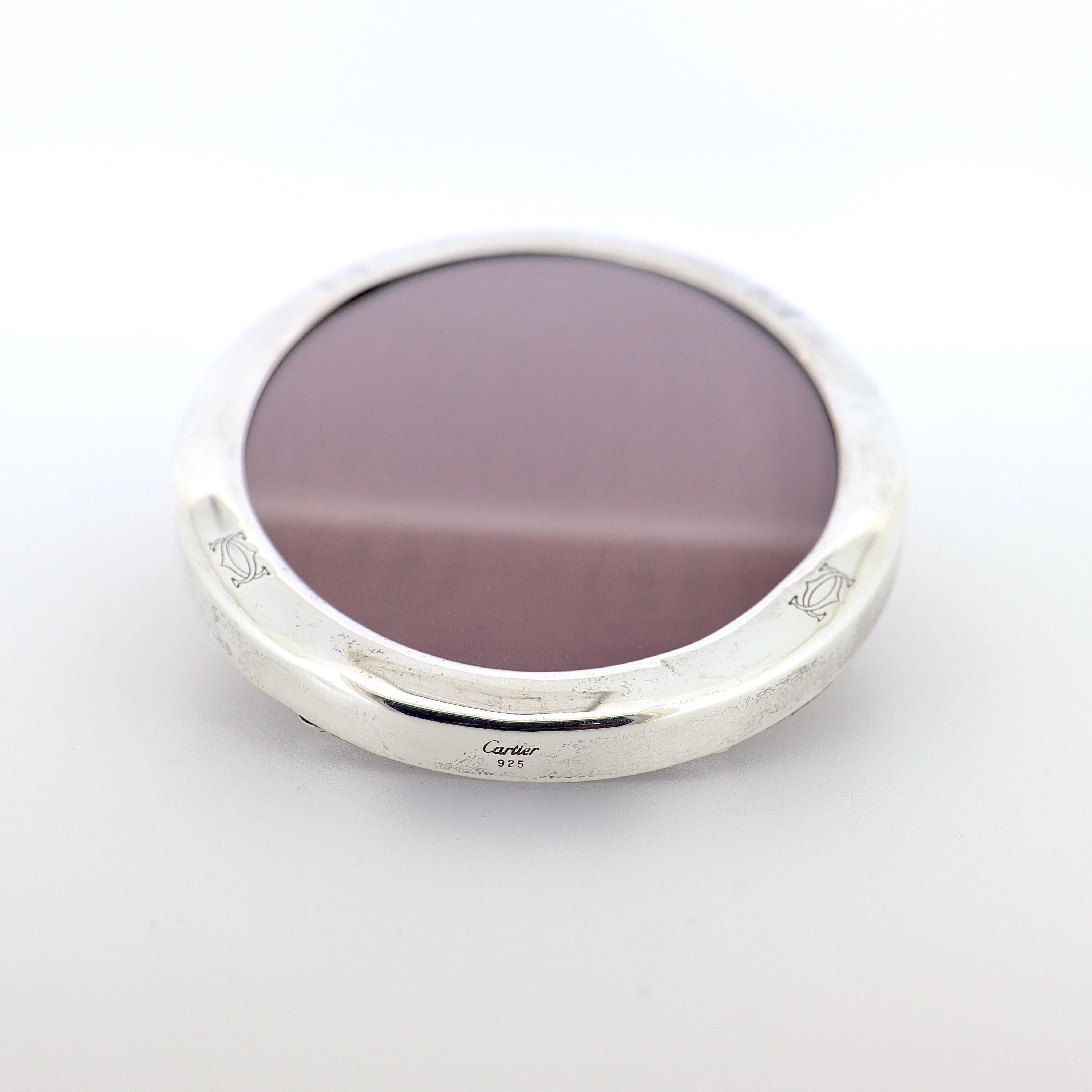 Antique Cartier Sterling Silver Oval Shaped Photo or Picture Frame 3