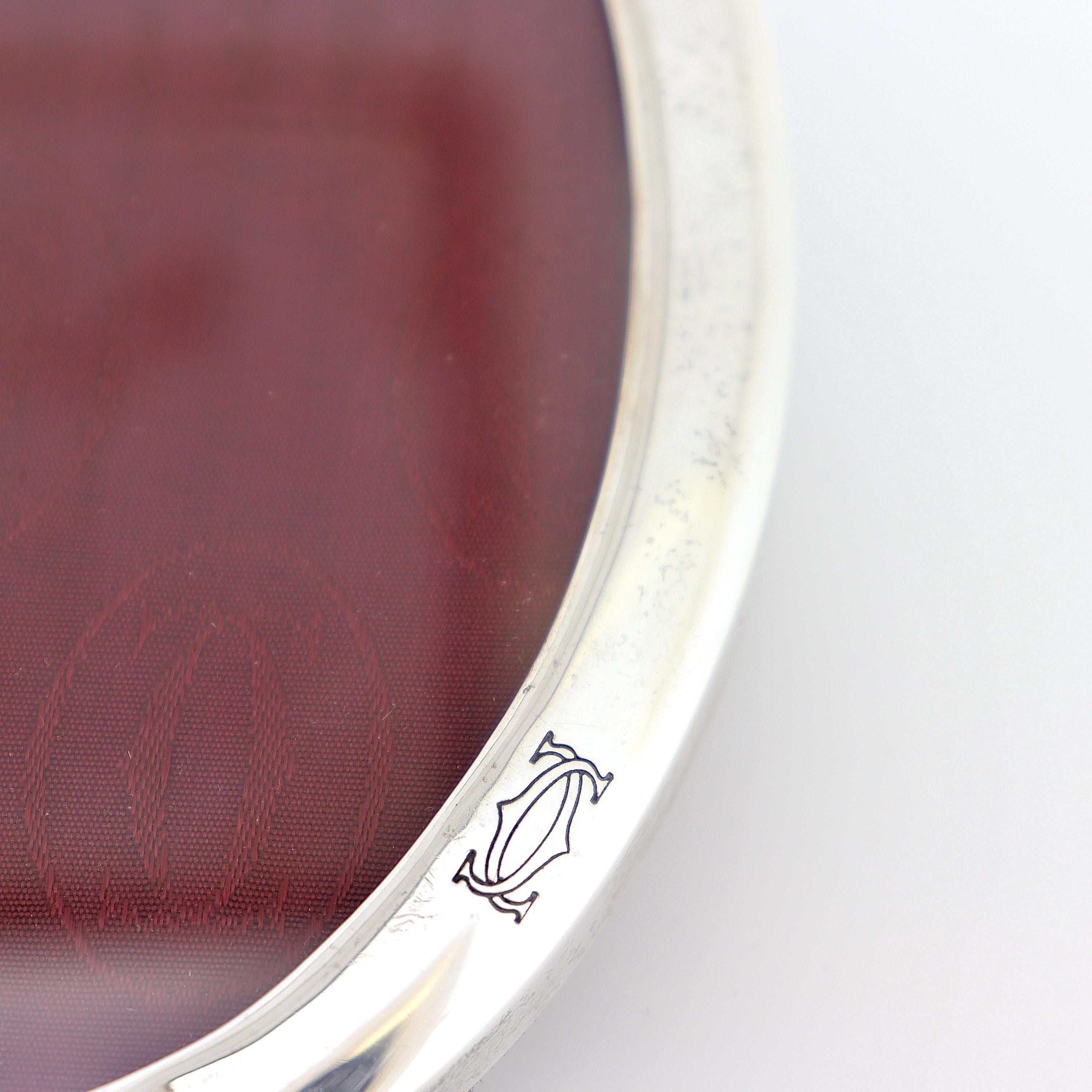 Antique Cartier Sterling Silver Oval Shaped Photo or Picture Frame 4