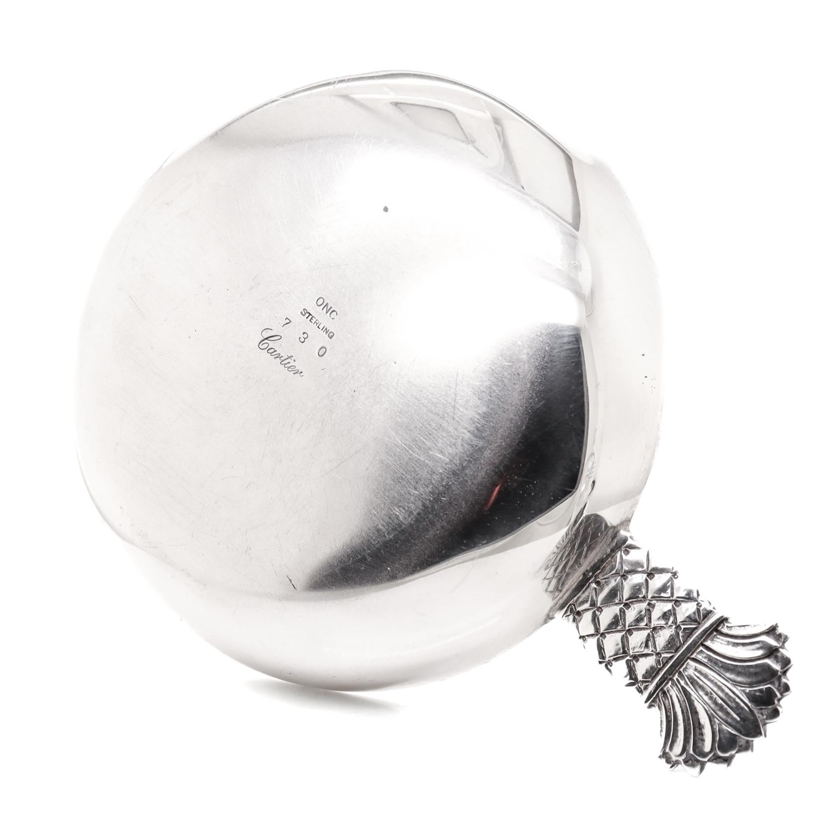 Antique Cartier Sterling Silver Tastevin or Wine Tasting Cup For Sale 6