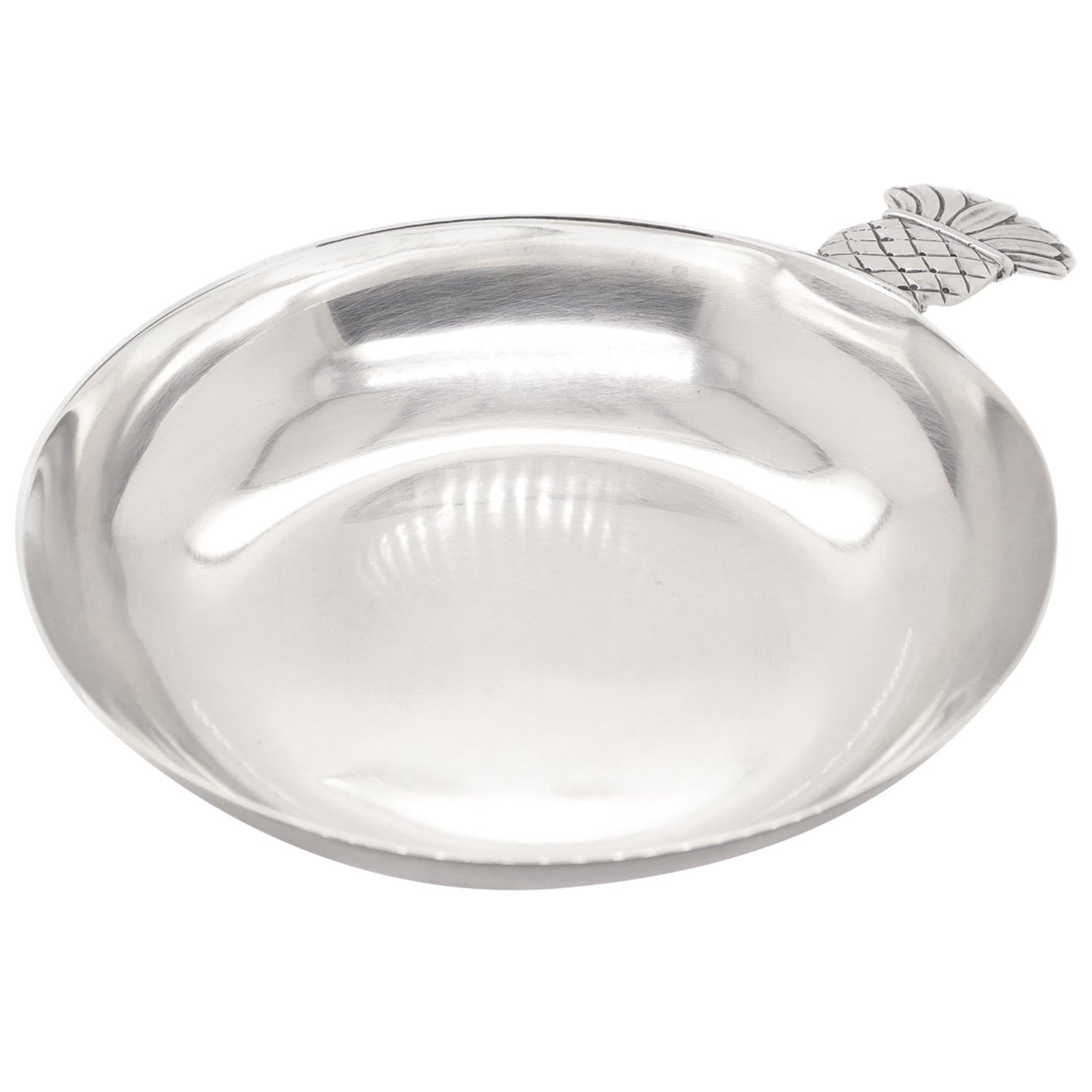Antica coppa per degustazione di vino o Tastevin in argento sterling di Cartier in vendita