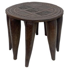 Antique Carved African Ashanti Stool