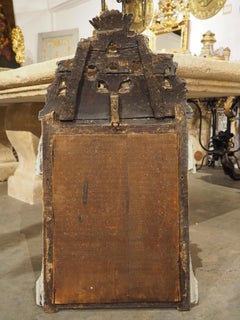 Antique Carved and Painted Mirror from Provence, France, 18th Century