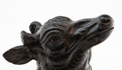 Antique Carved Black Forest Deer Head