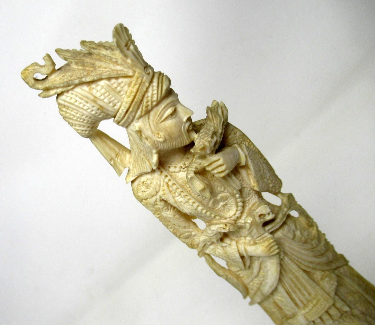 Antike Knochenfigur aus Indochina Männlicher Würdenträger Hartholz 19. Jahrhundert Chinesisch im Angebot 6
