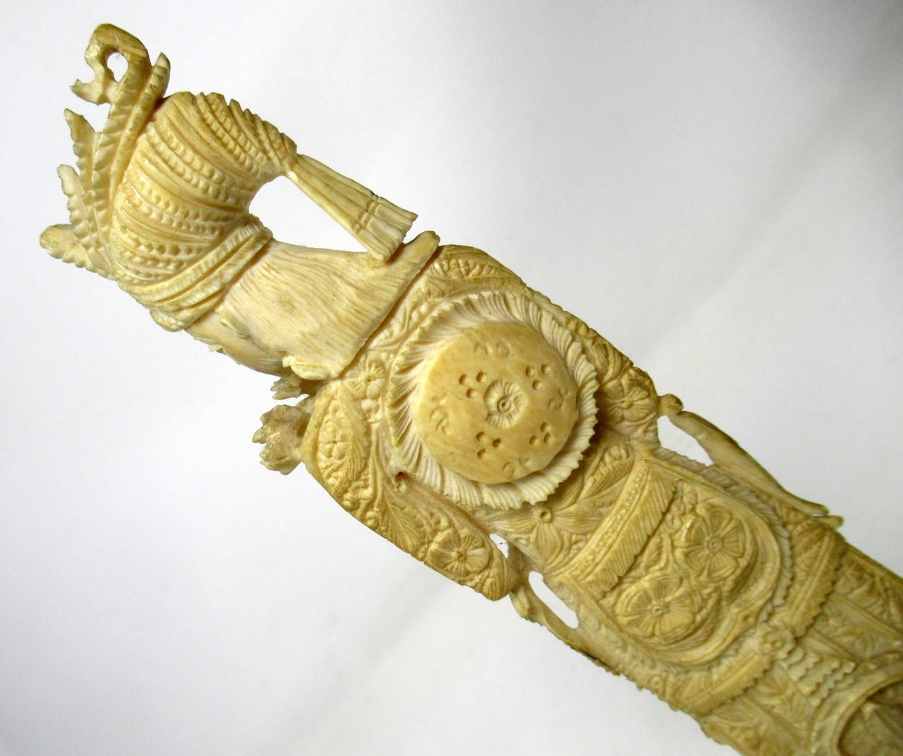 Antike Knochenfigur aus Indochina Männlicher Würdenträger Hartholz 19. Jahrhundert Chinesisch im Angebot 2