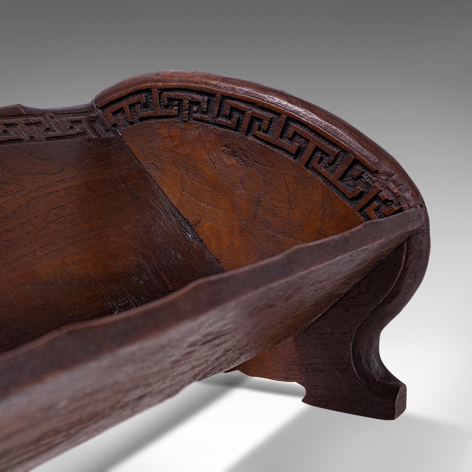 Antique Carved Book Stand, Oriental, Mahogany, Rack, Dragon Motif, 19th Century 7