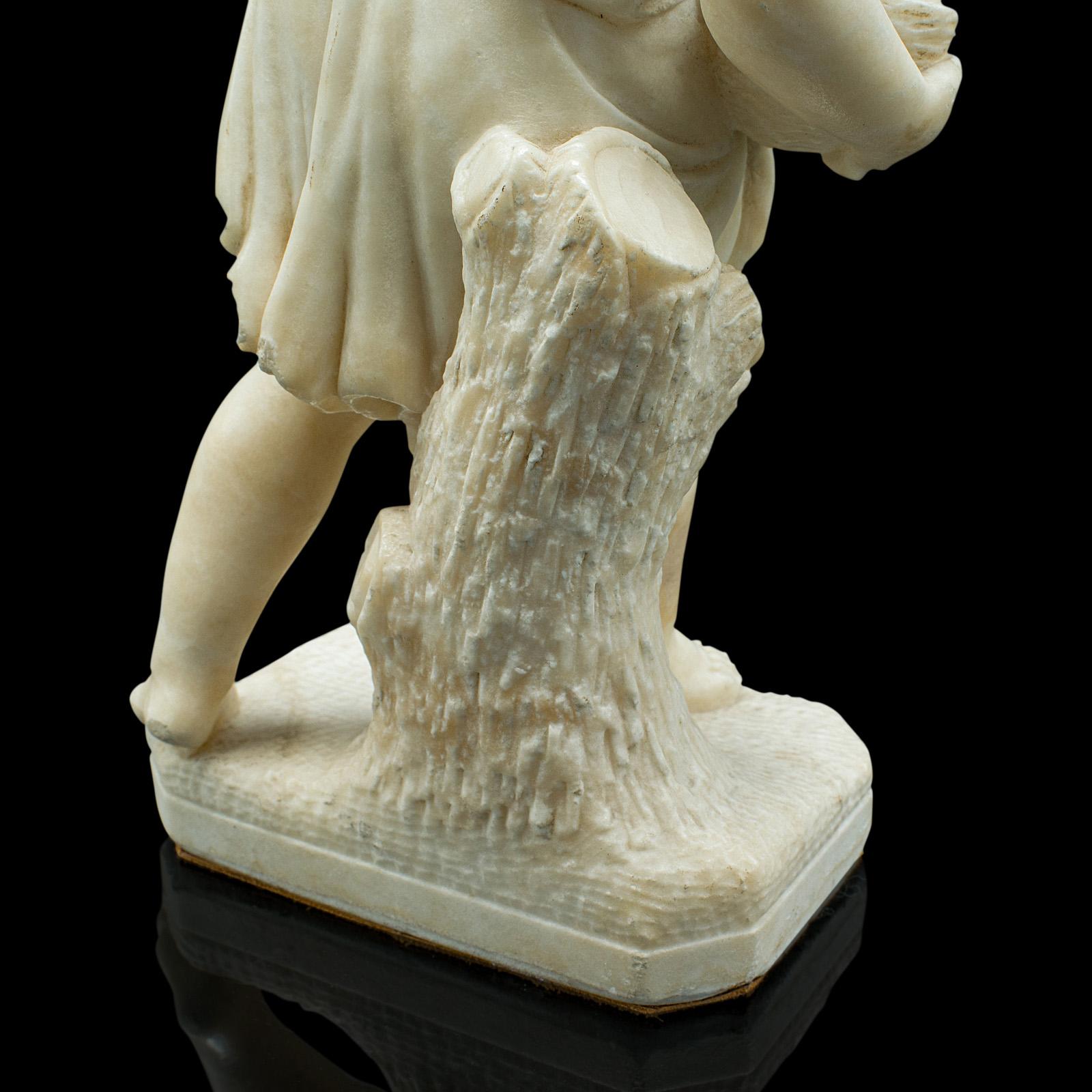 Antique Carved Cherub Figure, Italian, Marble, Putto, After Franchi, Victorian 5