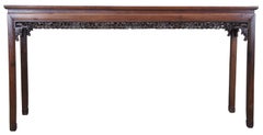 Antique Carved Chinese Rosewood Altar Console Table Ming Chinoiserie Sofa Hall