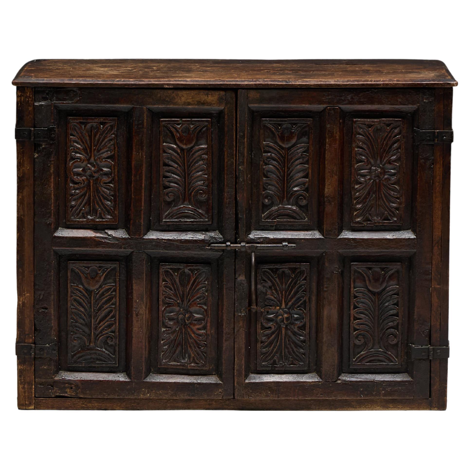 Antique Carved Cupboard, France, 18th Century