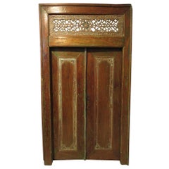 Antique Carved Double Doors or Paneling Beautifully Patinated Wood 19th Century